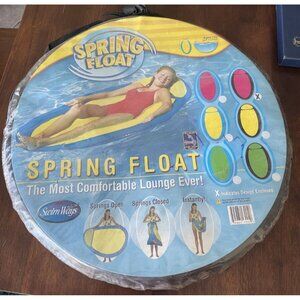 SPRINGFLOAT SwimWays Lounge   PINK   New With Storage Bag   Pool Lake